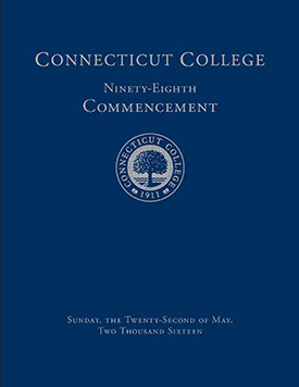 Commencement program cover