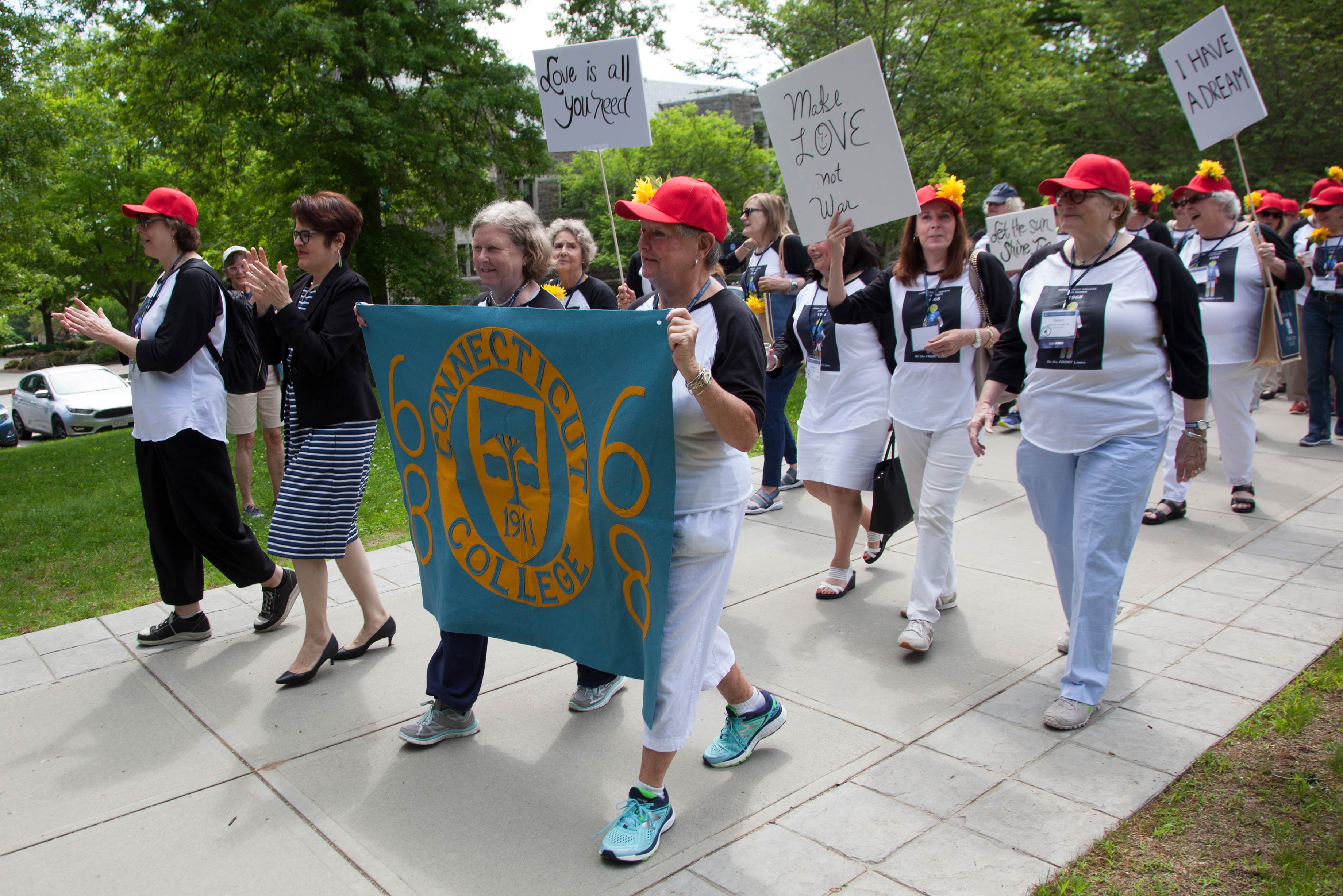 The Class of 1968 in the alumni parade at Reunion 2018