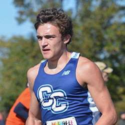 Joseph Walewski participates in a cross country race last fall.