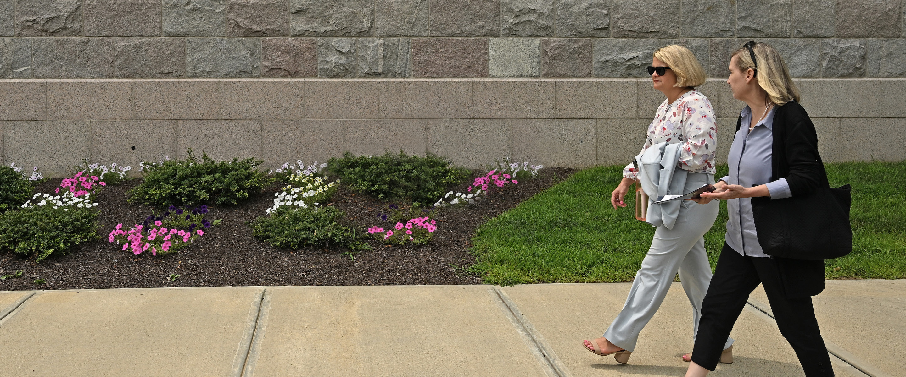 President-elect Andrea Chapdelaine tours campus in July.