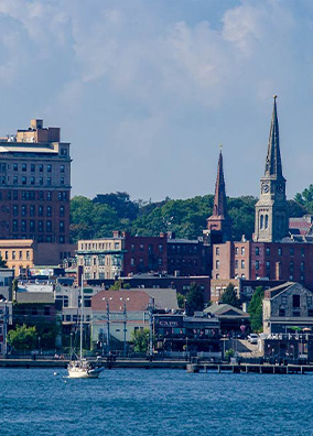 Downtown New London Waterfront