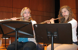 Music students at Connecticut College.